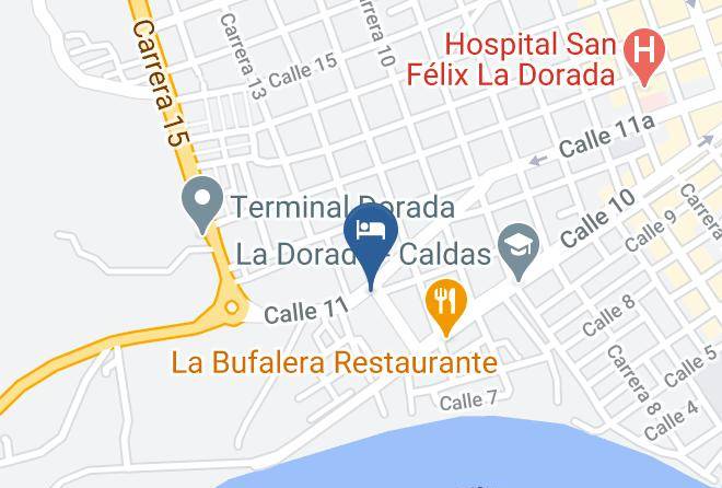 La Dorada - Hotel Zona Tropical Maps