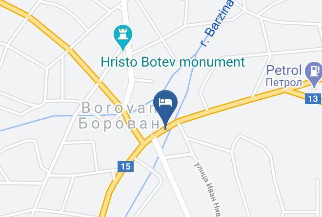 Borovan - Hotel Zora Maps