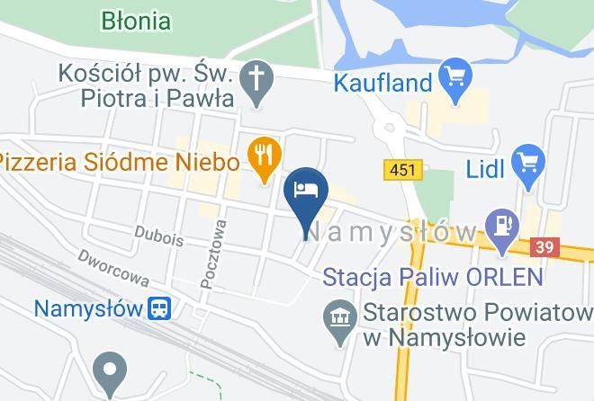 Namyslowski - Hotel Zorza Maps