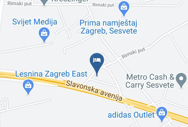 Hoteli Zovko Map