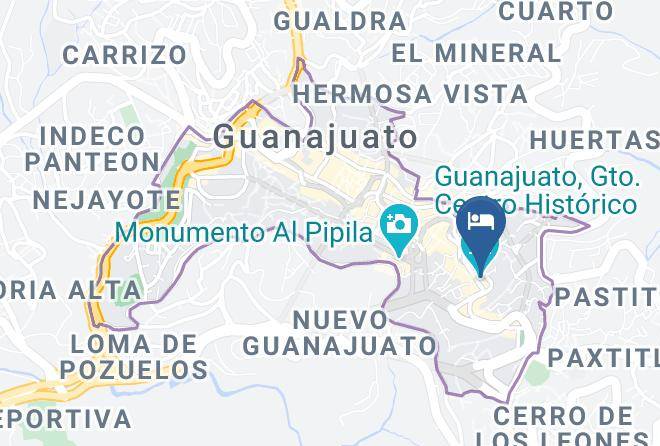 Guanajuato City Centre - Hotel Zplendid Maps