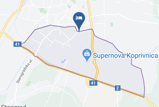 Koprivnica - Hotel Zrinski Maps