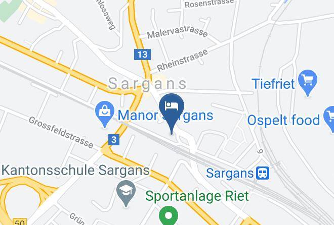 Sargans - Hotel Zum Ritterhof Maps