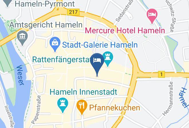 Hameln Pyrmont - Hotel Zur Borse Maps