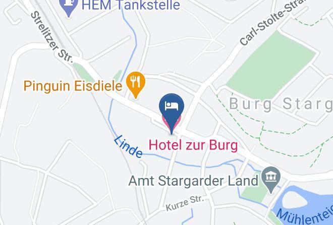 Mecklenburgische Seenplatte - Hotel Zur Burg Maps