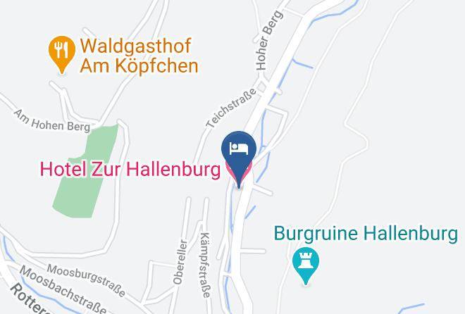 Hotel Zur Hallenburg Map