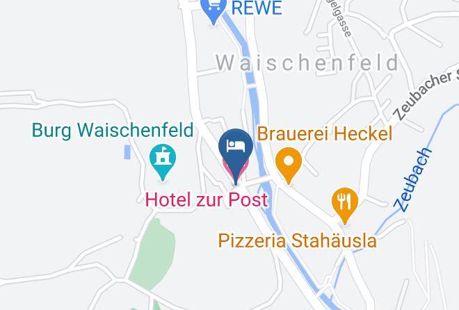 Bayreuth - Hotel Zur Post Maps