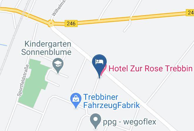 Teltow Flaming - Hotel Zur Rose Trebbin Maps