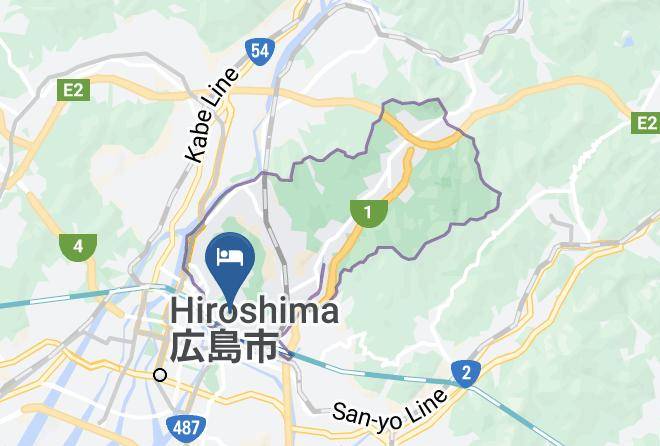 Hiroshima City Higashi Ward - Hotel Zurich Toho 2001 Maps