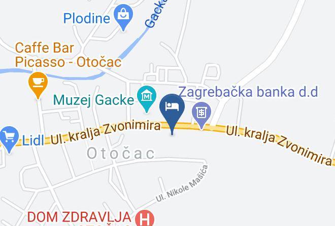 Otocac - Hotel Zvonimir Maps