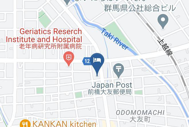 Maebashi City - Hotel1 2 3maebashi Mercury Maps