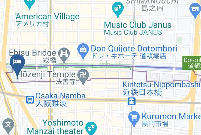 Osaka City Chuo Ward - Hotel88 Shinsaibashi Maps