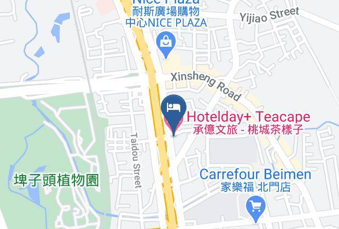 Chiayi City - Hotel Day Plus Teascape Maps