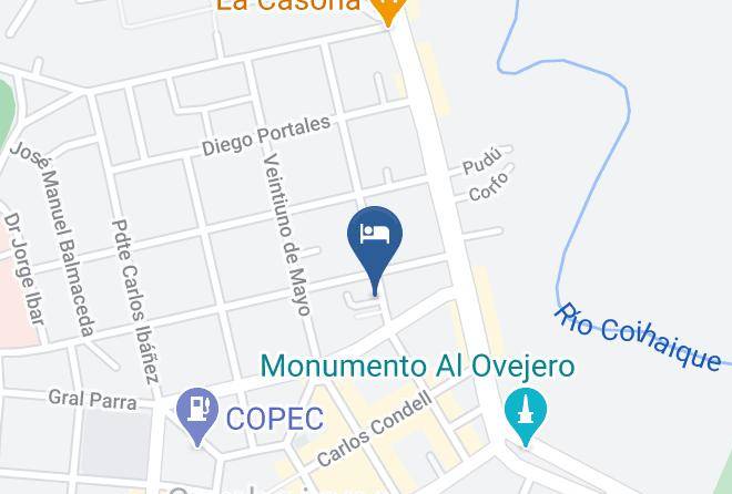Coyhaique Province - Hotelera San Rafael Maps