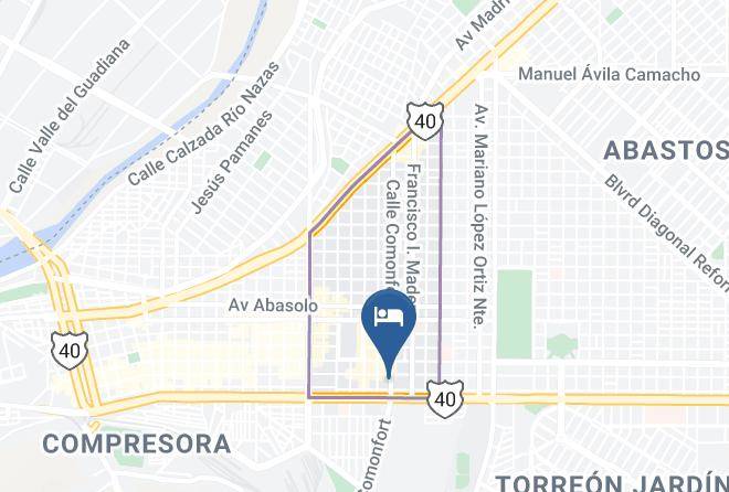 Torreon - Hoteles Catedral Maps