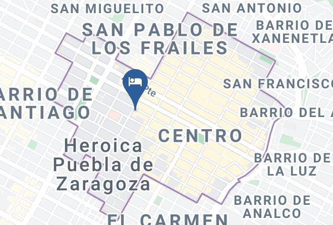 Heroica Puebla De Zaragoza Puebla - Hoteles Economicos D Publa Maps