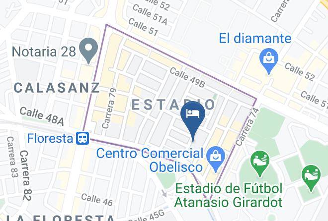 Medellin - Hoteles Estadio Medellin Maps