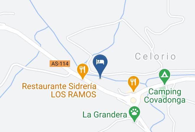 Asturias - Hoteles La Pasera Cangas De Onis Maps
