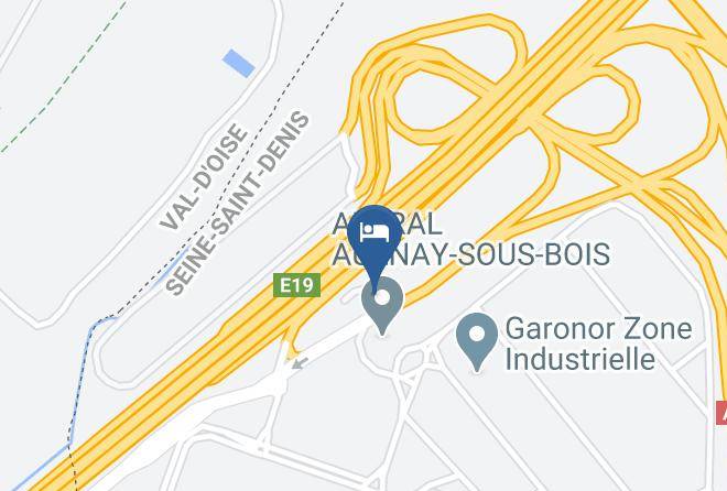 Seine St Denis - Hotelf1 Aulnay Garonor A1 Maps