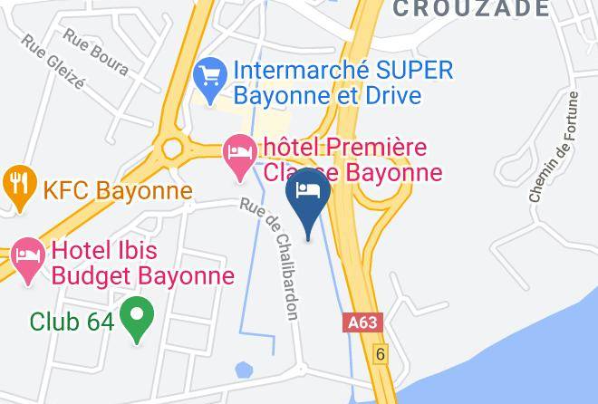 Pyrenees Atlantiques - Hotelf1 Bayonne Maps