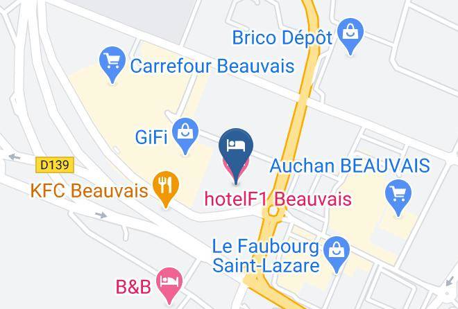 Oise - Hotelf1 Beauvais Maps