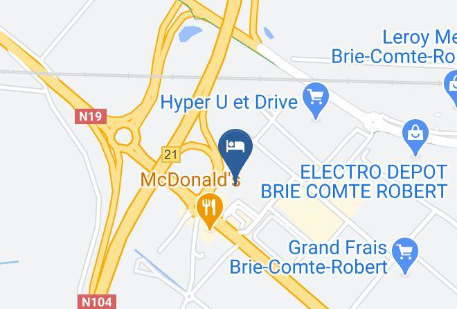Seine Et Marne - Hotelf1 Brie Comte Robert Maps