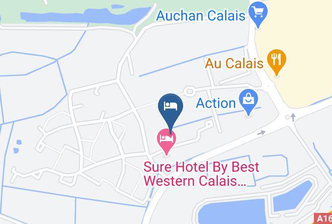 Pas De Calais - Hotelf1 Calais Coquelles Maps
