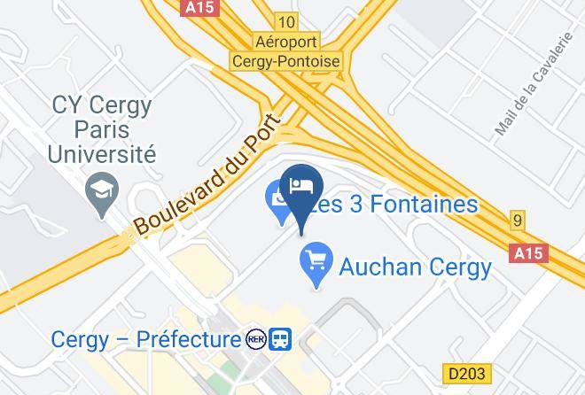 Val D Oise - Hotelf1 Cergy Maps