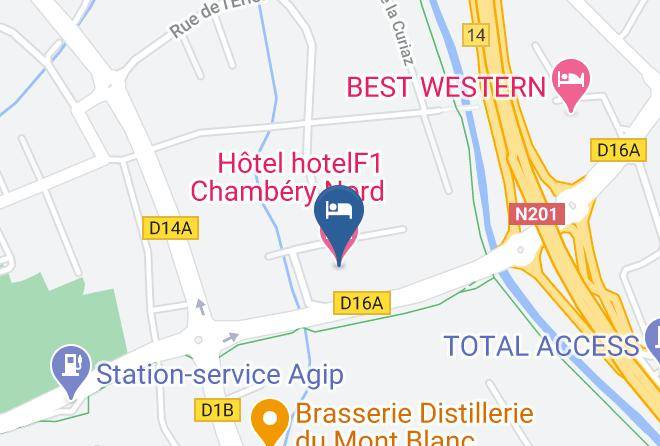Savoie - Hotel Hotelf1 Chambery Nord Maps