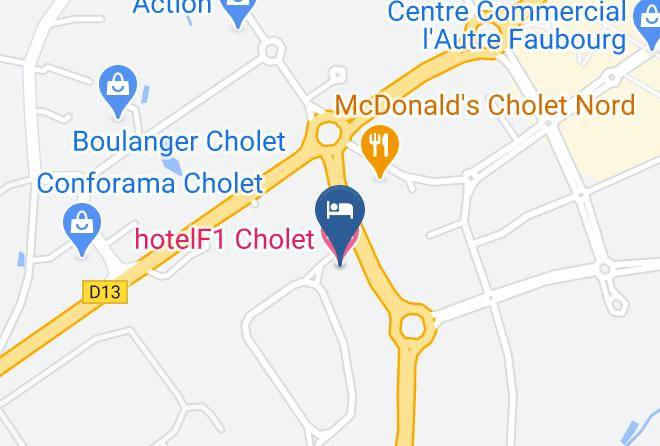 Maine Et Loire - Hotelf1 Cholet Maps