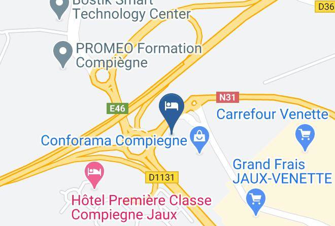 Oise - Hotel F1 Maps