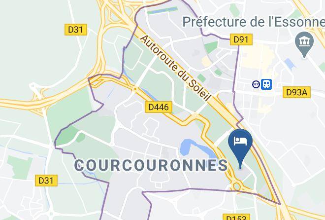 Essonne - Hotelf1 Evry A6 Maps