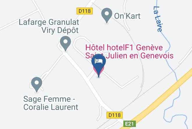 Haute Savoie - Hotel Hotelf1 Geneve Saint Julien En Genevois Maps