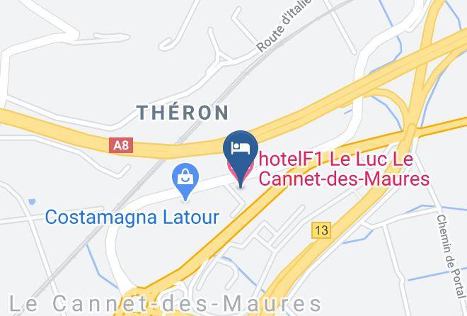 Var - Hotelf1 Le Luc Le Cannet Des Maures Maps