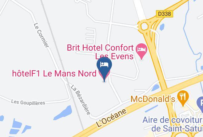 Sarthe - Hotelf1 Le Mans Nord Maps