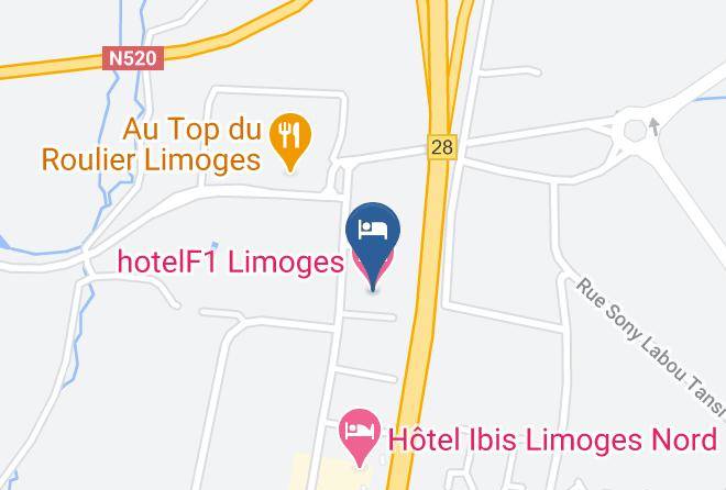 Haute Vienne - Hotelf1 Limoges Maps