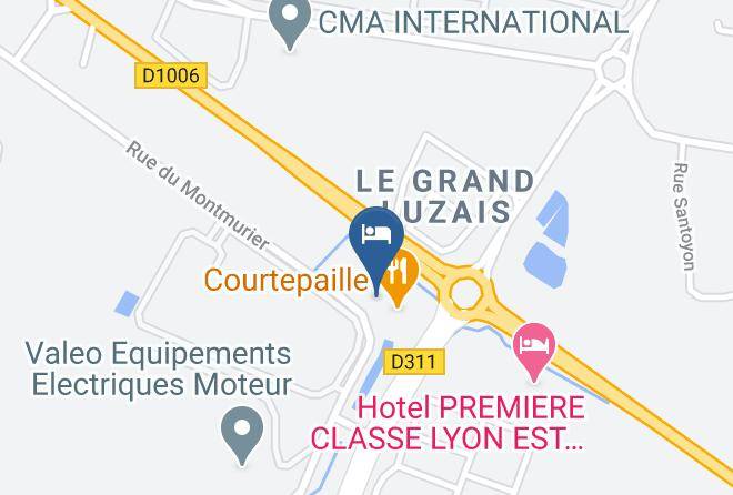 Isere - Hotelf1 Lyon Isle D'abeau Ouest Saint Exupery Maps