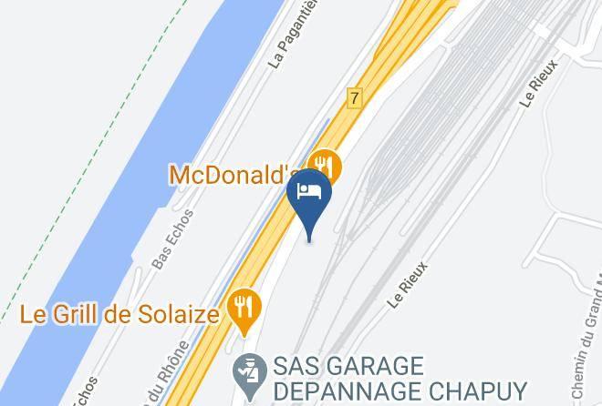 Rhone - Hotelf1 Lyon Solaize Maps