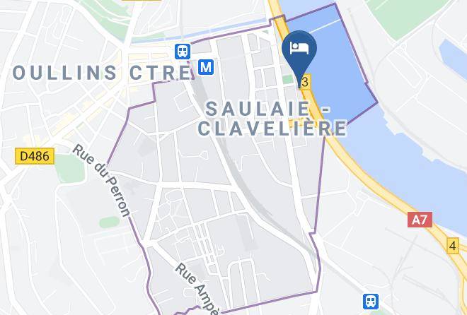 Rhone - Hotel F1 Lyon Sud Oullins Maps