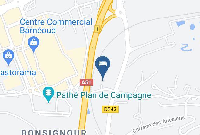 Bouches Du Rhone - Hotelf1 Marseille Marignane Maps