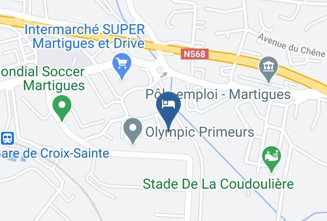 Bouches Du Rhone - Hotelf1 Martigues Maps