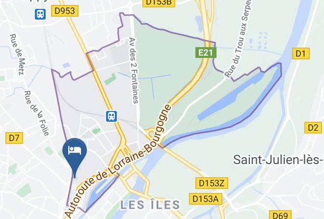 Moselle - Hotelf1 Metz Centre Devant Les Ponts Maps