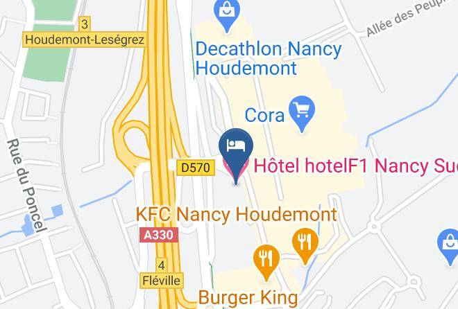 Meurthe Et Moselle - Hotel Hotelf1 Nancy Sud Maps
