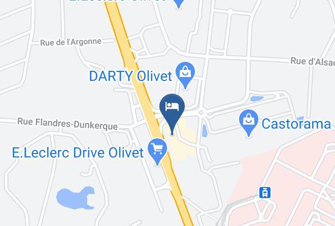 Kyriad Direct Orleans Sud Olivet Map