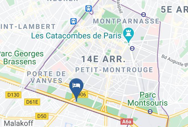 Paris - Hotel F1 Paris Porte De Chatillon Maps