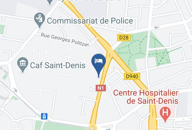 Seine St Denis - Hotelf1 Saint Denis Centre Basilique Maps