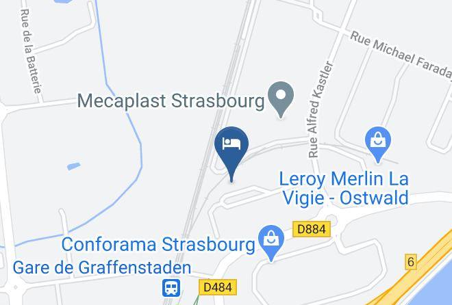 Bas Rhin - Hotelf1 Strasbourg Sud La Vigie Maps