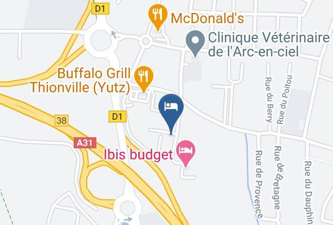 Moselle - Hotel Premiere Classe Thionville Yutz Maps