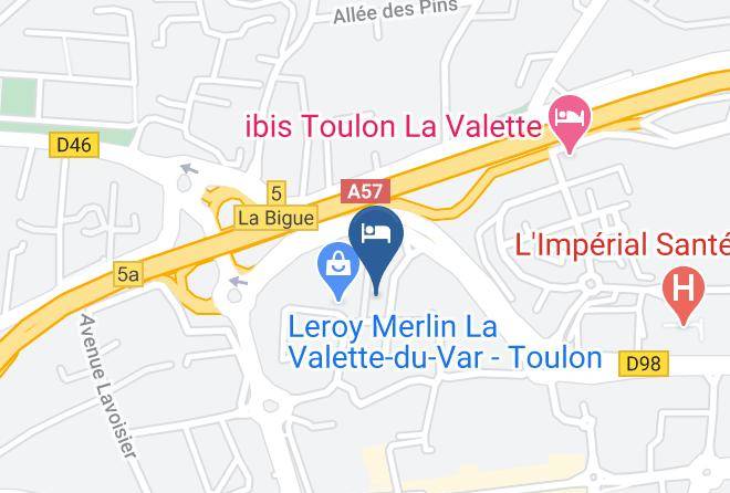 Var - Hotelf1 Toulon Est La Valette Maps