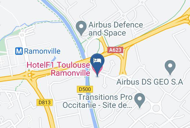 Hotelf1 Toulouse Ramonville Map